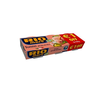 Picture of RIO MARE TUNA 3X160GR 1EURO OF